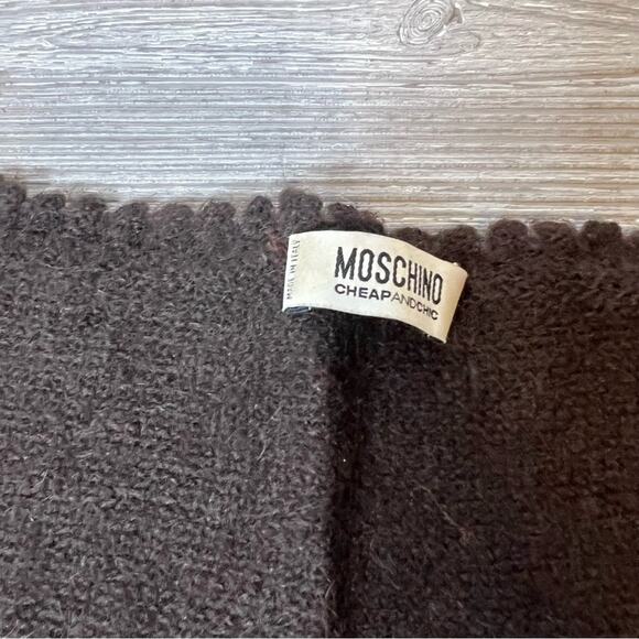 Vintage Moschino Y2K mohair square neck short sleeved sweater - Picture 5 of 6